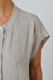 Naturals Linen Top- Mousse