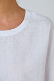 Naturals Linen Top- White