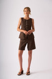 Foil - Perfect Pair Waistcoat/ Cocoa