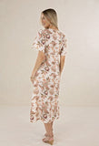 Humidity Midi Dress - Bohem Print