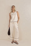 Humidity Lugano Pant - Cream/Choc