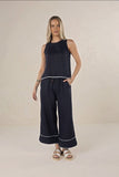 Humidity Lugano Pant - Navy/White