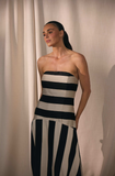 Brave+True - Priscilla Dress Monochrome Stripe
