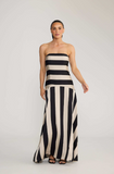 Brave+True - Priscilla Dress Monochrome Stripe