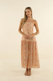 Humidity Almond Print Izra Maxi Dress