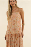 Humidity Almond Print Izra Maxi Dress