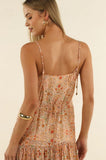 Humidity Almond Print Izra Maxi Dress