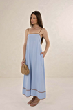 Humidity Blue/Tobac Mia Midi dress