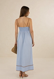 Humidity Blue/Tobac Mia Midi dress