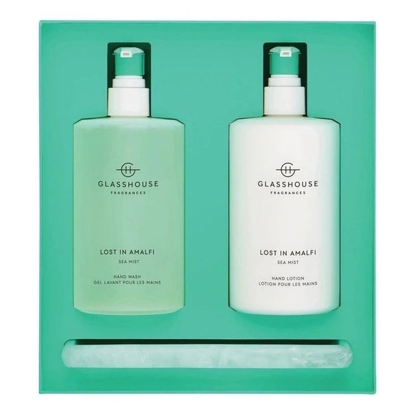 GlassHouse 450ml Hand Wash, Hand Lotion & Tray - Lost In Amalfi