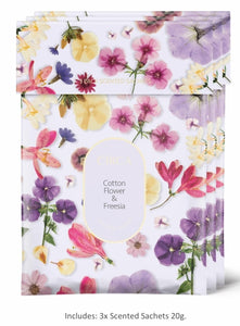 Circa Scented Sachets 3x20g- Cotton Flower & Freesia