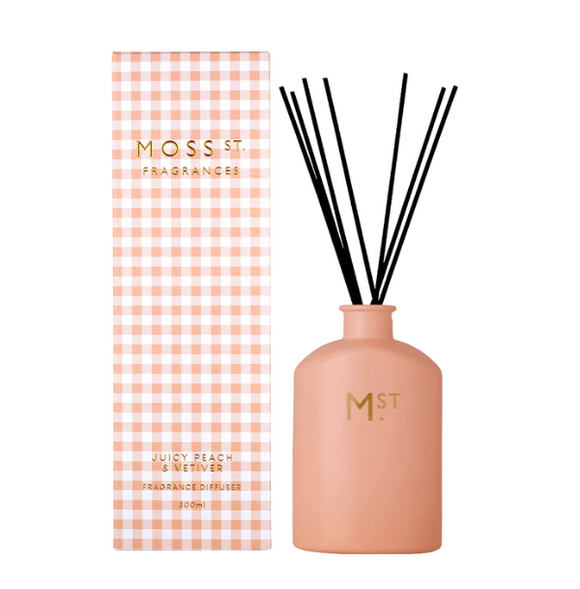 Moss St. Limited Edition Juicy Peach & Vetiver Fragrance Diffuser 300ml