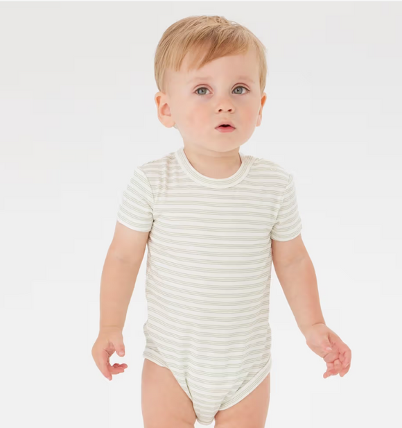 Kynd Baby Short Sleeve - Sage Stripe