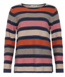 Mansted Eco Links Stripe Crew Dena - Navy