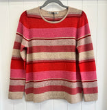 Mansted Lamb Stripe Crew Fabia - Sand