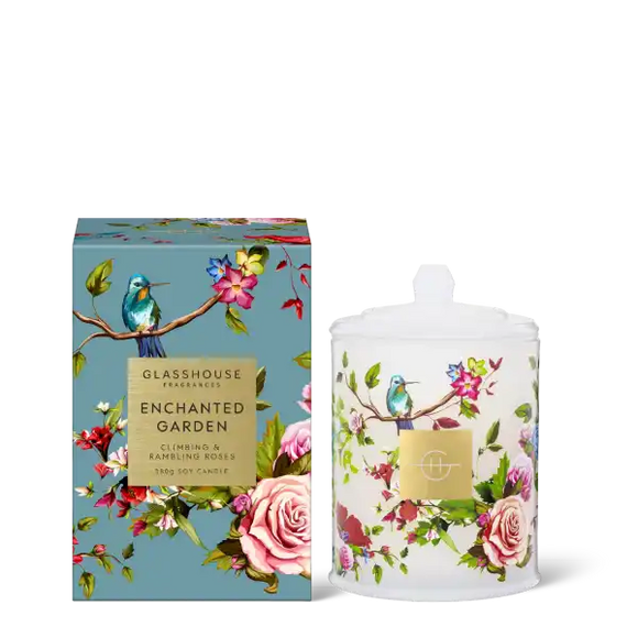 Glasshouse Enchanted Garden 380g Candle Limited Edition
