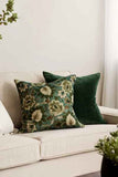 Madras Griffith Velvet Green Cushion