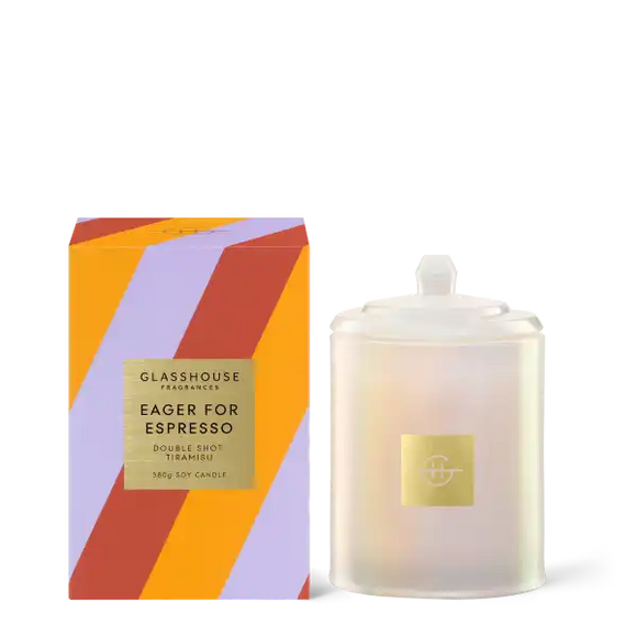 Glasshouse Limited Edition Eager for Espresso 380g Candle