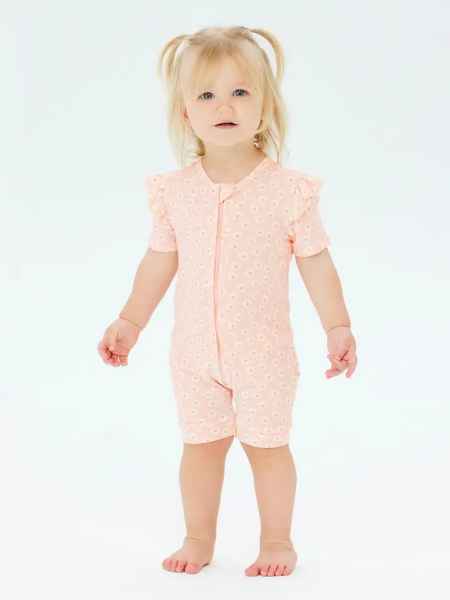 Kynd Baby Short Sleeve Frill Onesie - Daisy Charm