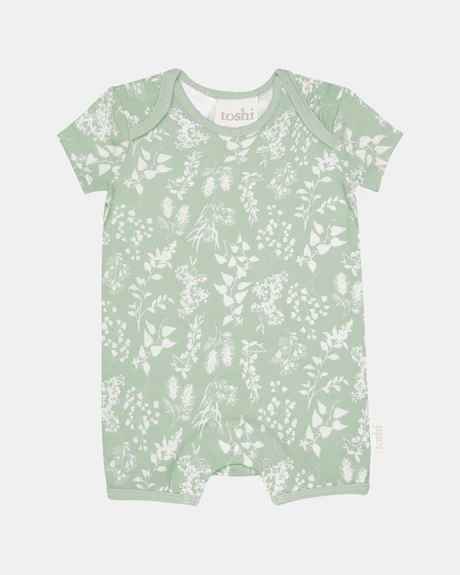 Toshi Short Sleeved Classic Onesie - Spring Meadow