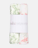 Toshi 2piece Washcloth Muslin Set- Spring Meadow