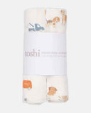 Toshi 2-piece Washcloth Muslin Set - Puppy Love