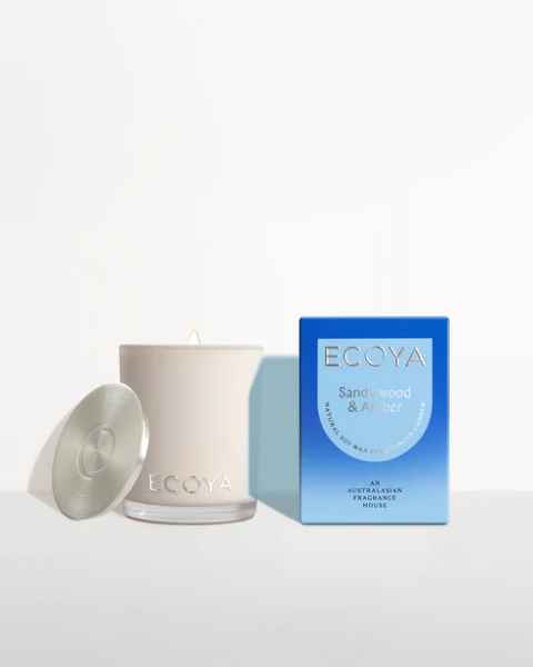 Ecoya Sandalwood & Amber Mini Madison Candle