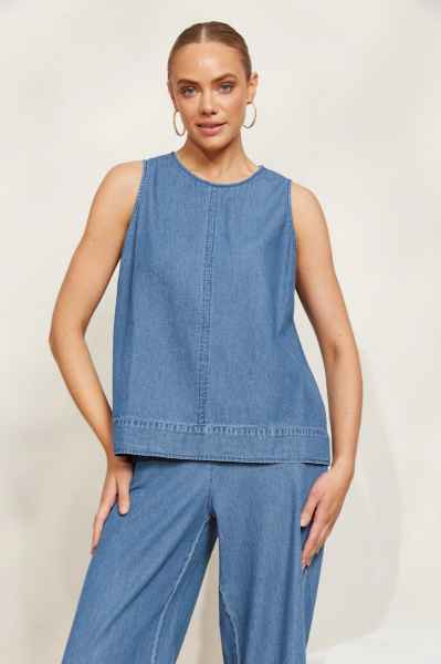 Eb & Ive Playa Tank- Denim