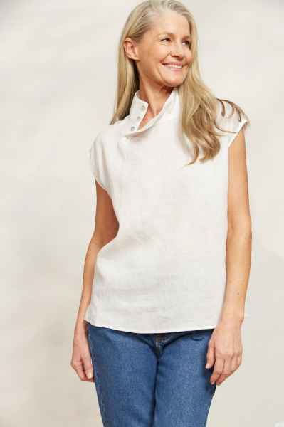 Eb & Ive Halcyon Button Top- Opal