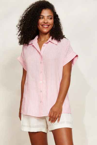 Eb & Ive Sojourn Stripe Shirt - Cameo