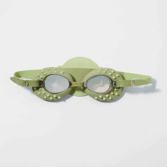 Sunnylife Kids Swim Goggles Cookie The Croc- Khaki