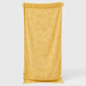 Sunnylife Luxe Towel Mango Bay- Golden Mustard