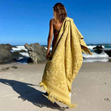 Sunnylife Luxe Towel Mango Bay- Golden Mustard