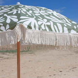 Sunnylife Luxe Beach Umbrella The Vacay- Olive