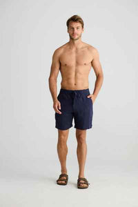 Fossick Cornell Short - Navy Linen