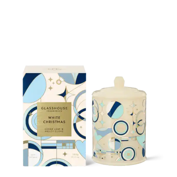 Limited Edition Glasshouse White Christmas 380g Candle