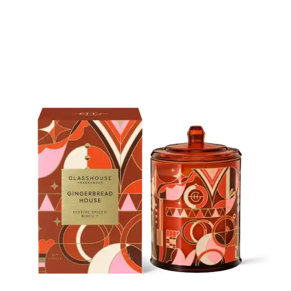 Limited Edition Glasshouse Gingerbread House 380g Candle