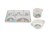 Maxwell & Williams Jedda Robaard Magical Tales Melamine 3pc Dinner Set Unicorn