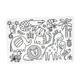 Annabel Trends Silicone Colouring Mat- Safari Animals