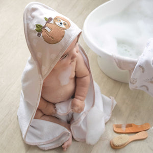 Living Textiles Sloth Hooded Towel