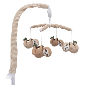 Living Textiles Sloth Musical Mobile Set