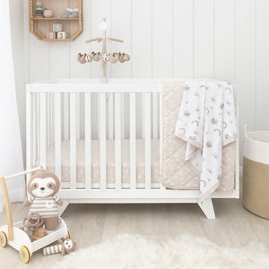 Living Textiles Sloth Cot Waffle Blanket