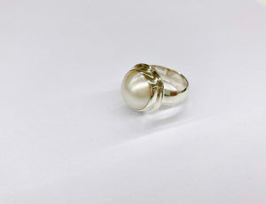 Mountain Creek Jewellery Sterling Silver Focus Mabe Pearl Ring