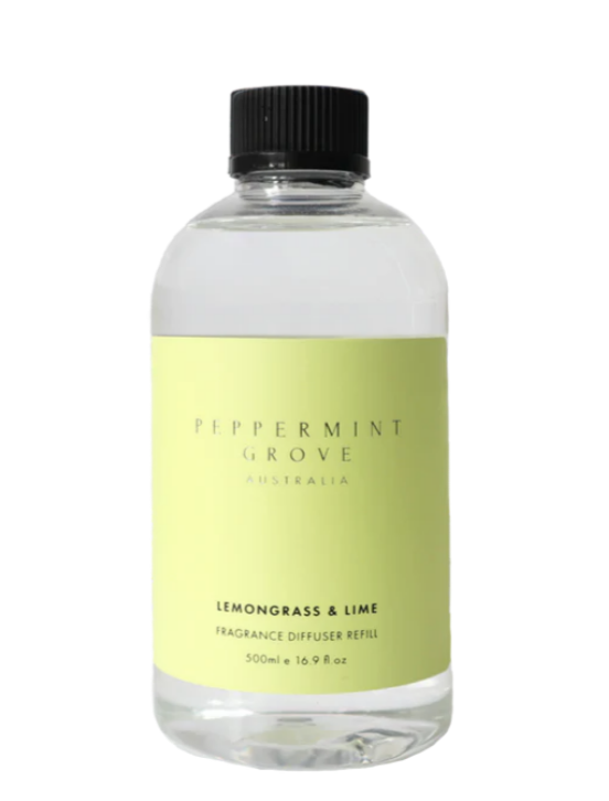 Peppermint Grove Lemongrass & Lime Diffuser Refill 500mL