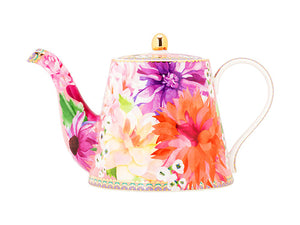 Maxwell & Williams Teas & C's Dahlia Daze Teapot With Infuser 1L Pink Gift Boxed