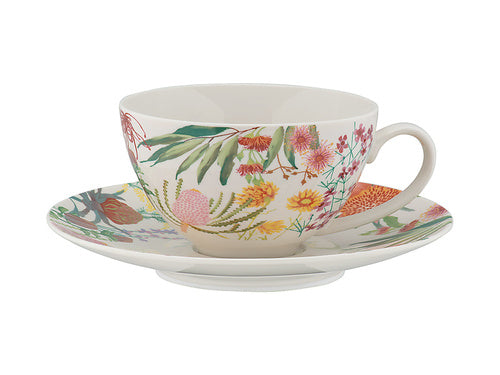 Maxwell & Williams Native Blooms Coupe Cup & Saucer 200ml