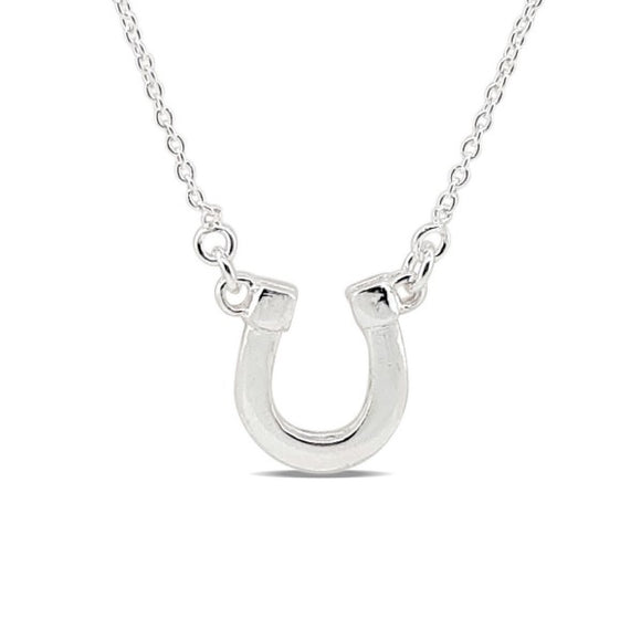 Mountain Creek Jewellery Sterling Silver Horse Shoe & Chain Necklace